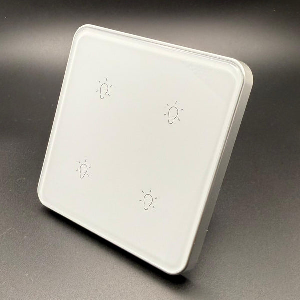 4 Gang Smart Light Switch WiFi - Glass Premium
