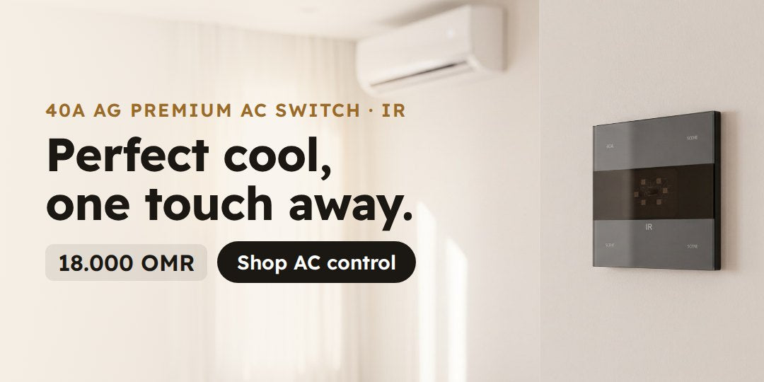 40A AG Premium smart AC switch with IR control, 18.000 OMR
