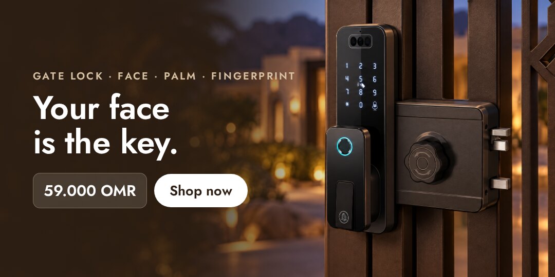 Your face is the key. Outdoor smart gate lock