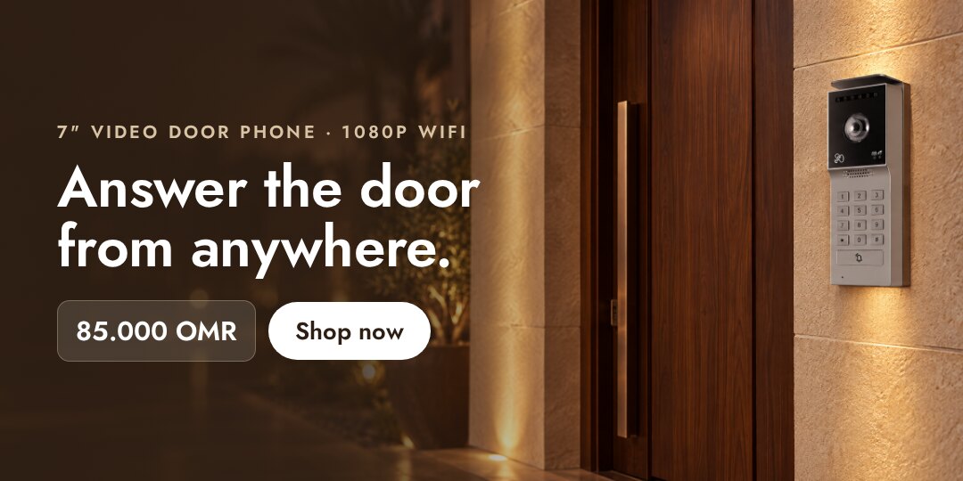 Answer the door from anywhere. 7 inch video door phone